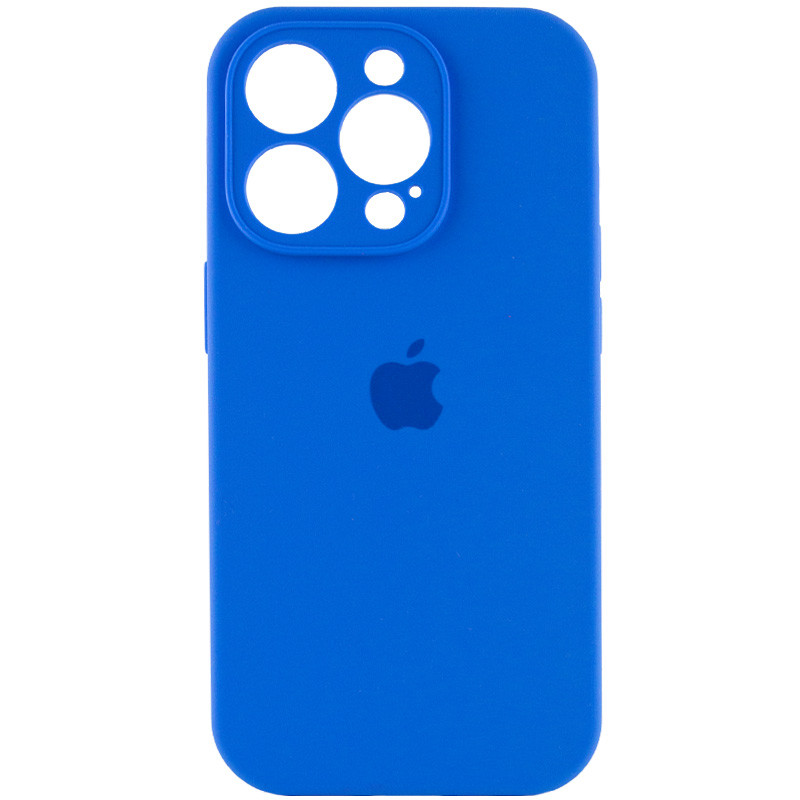 Silicone Case Full Camera Protective (AA) для iPhone 16 Pro (Capri blue)-0